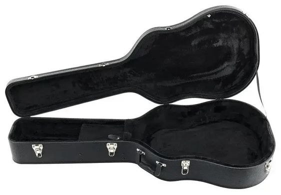 FENDER Dreadnought Acoustic Guitar Case Black Flat Top, Черный