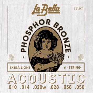 La Bella  7GPT - Струни для акустичної гітари, ассорти