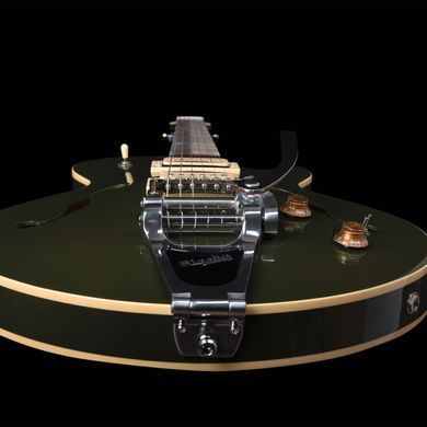 Godin Guitars Montreal Premiere Ltd Desert Green w/Bigsby - напівакустична гітара, Натуральний