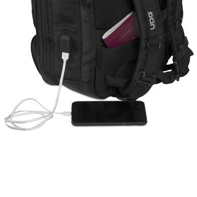 UDG Ultimate Backpack Slim Black/Orange Inside &mdash; компактный рюкзак для транспортировки ноутбука, Черный