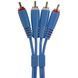 UDG Set RCA - RCA Blue 1,5m (U97001LB) - професійний стереофонічний аудіокабель, Блакитний