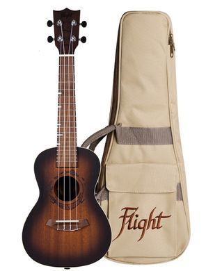 Flight DUC380 Amber Concert - укулеле, Коричневый