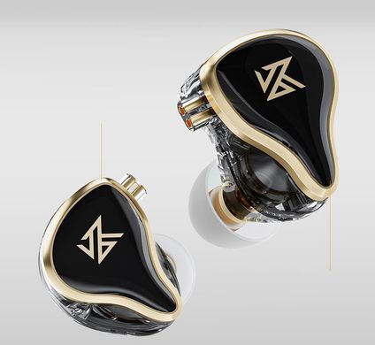 KZ Audio ZAS BLACK NO MIC - навушники, Черный