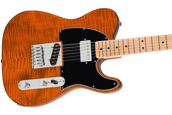 Squier by Fender Affinity Series Telecaster Flame Maple Top Mocha - Електрогітара, Коричневий