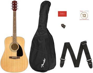 FENDER FA-115 DREADNOUGHT PACK NATURAL WN V2, Натуральний