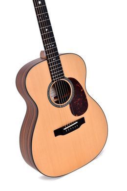 Sigma S000P-10E - Электроакустическая гитара (с мягким кейсом), Натуральный