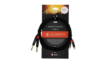 Clarity 2xJACK-2xRCA-B/3m, Черный