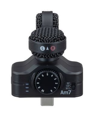 ZOOM AM7 - мікрофон для смартфонів, планшетів, Черный