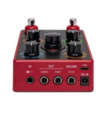 LINE 6 POD EXPRESS GUITAR - педаль ефектів, Червоний