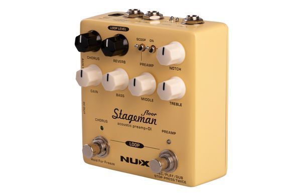 NUX NAP-5 Stageman Floor - педаль эффектов, Жёлтый