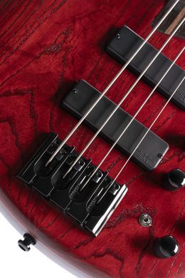 CORT B4 Element (Open Pore Burgundy Red) - бас-гітара, Червоний
