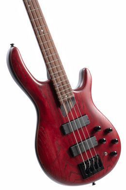 CORT B4 Element (Open Pore Burgundy Red) - бас-гітара, Червоний