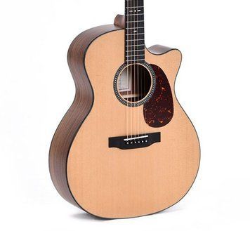 Sigma SGPC-10E - Электроакустическая гитара (с мягким кейсом), Натуральный
