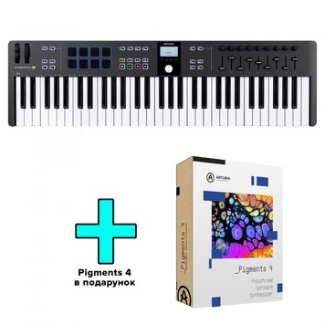 Arturia KeyLab Essential 61 mk3 (Black) + Arturia Pigments, Черный