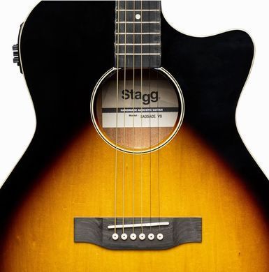 STAGG SA35 ACE-VS - Электроакустическая гитара, Коричневый