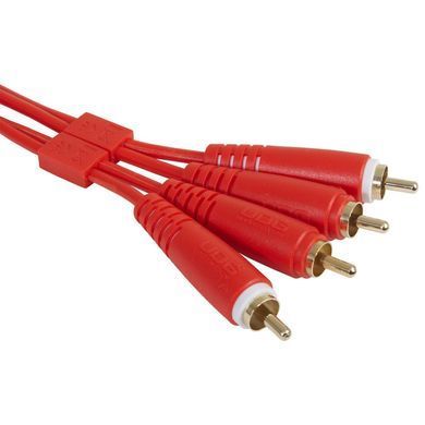 UDG Set RCA - RCA Red 3m (U97003RD) - професійний стереофонічний аудіокабель, Червоний