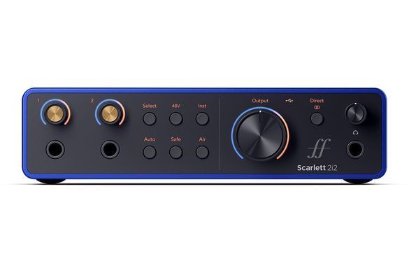 FOCUSRITE Scarlett 2i2 Anniversary Edition - Аудіоінтерфейс, Темно-синій