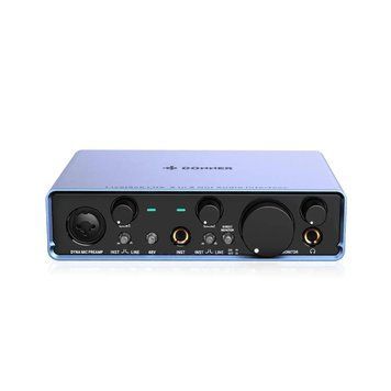 DONNER Livejack Lite USB - Аудіоінтерфейс, Темно-синій
