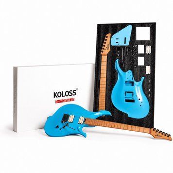 KOLOSS GT-4M BL DIY KIT - електро гітара , Блакитний