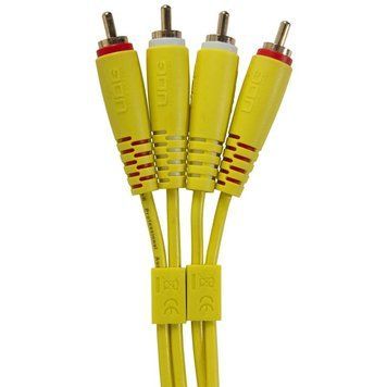 UDG Set RCA - RCA Yellow 1,5m (U97001YL) - професійний стереофонічний аудіокабель, Жовтий
