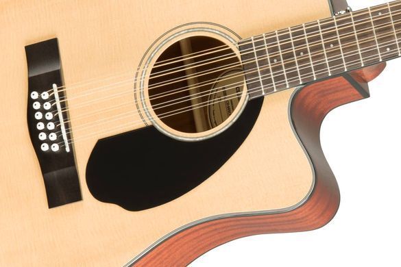 FENDER CD-60SCE Dreadnought 12-string WN Natural - Гитара электроакустическая 12-струнная, Натуральный