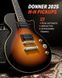 Donner Music DLP-124 Electric Guitar Sunburst EC1277, Коричневый