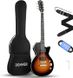 Donner Music DLP-124 Electric Guitar Sunburst EC1277, Коричневый