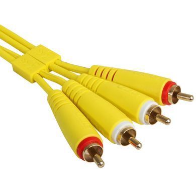 UDG Set RCA - RCA Yellow 3m (U97003YL) - професійний стереофонічний аудіокабель, Жовтий