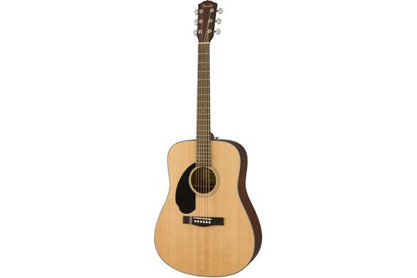 FENDER CD-60S LH WN NATURAL - Гітара акустична (лівостороння), Натуральний