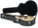 GATOR GW-JUMBO Jumbo Acoustic Guitar Deluxe Wood Case - кейс для акустической гитары, Черный