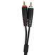 UDG Set RCA Straight-RCA Angled Black 3m (U97005BL) - профессиональный стереофонический аудиокабель, Черный