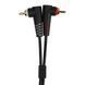 UDG Set RCA Straight-RCA Angled Black 3m (U97005BL) - профессиональный стереофонический аудиокабель, Черный