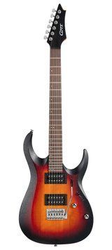Cort X100 (Open Pore 3-Tone) - електрогітара, Коричневий