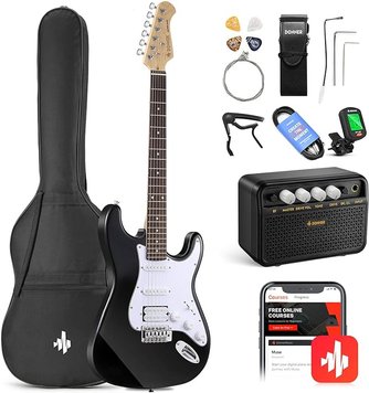 Donner Music DST-100 Electric Guitar Kit Black, Черный