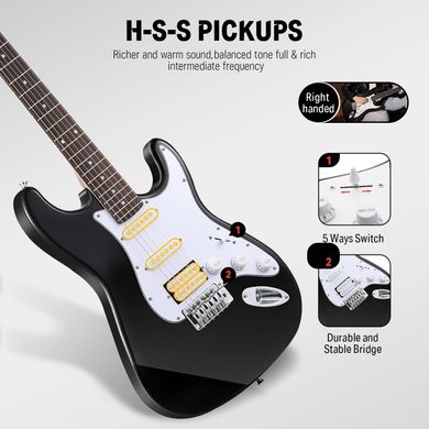 Donner Music DST-100 Electric Guitar Kit Black, Черный