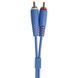 UDG Set RCA Straight-RCA Angled Blue 3m (U97005LB) - профессиональный стереофонический аудиокабель, Голубой