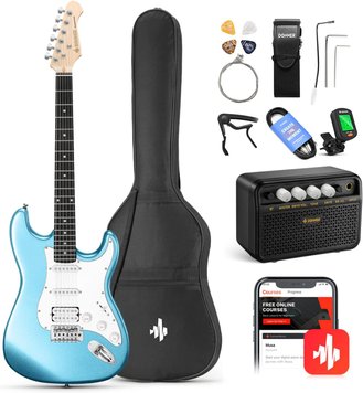 Donner Music DST-100 Electric Guitar Kit Lake Blue, Блакитний