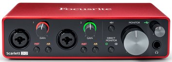 Focusrite Scarlett 2i2 3rd Gen, Червоний