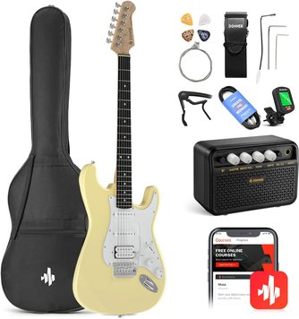 Donner Music DST-100 Electric Guitar Kit Yellow , Жовтий