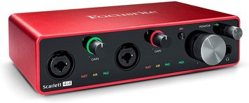 Focusrite Scarlett 4i4 3rd Gen, Червоний