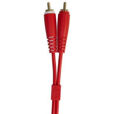 UDG Set RCA Straight-RCA Angled Red 3m (U97005RD) - професійний стереофонічний аудіокабель, Червоний