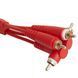 UDG Set RCA Straight-RCA Angled Red 3m (U97005RD) - професійний стереофонічний аудіокабель, Червоний