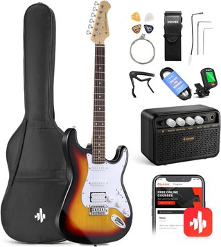 Donner Music DST-100 Electric Guitar Kit Sunburst , Коричневий