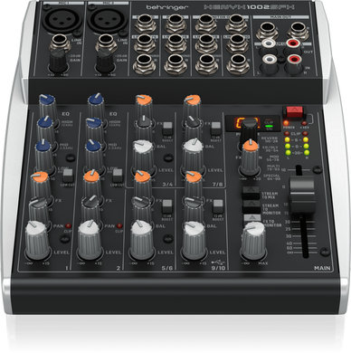 BEHRINGER XENYX 1002SFX - мікшерний пульт, Темно-сірий