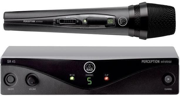 AKG Perception Wireless 45 Vocal Set BD B1 - Вокальна радіосистема, Черный