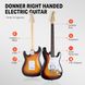 Donner Music DST-100 Electric Guitar Kit Sunburst , Коричневий