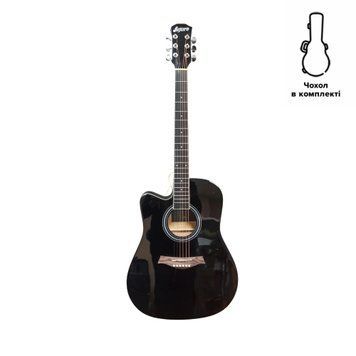Figure 256BK-L (High Gloss Black) (лівостороння) + чохол - акустическая гитара , Черный