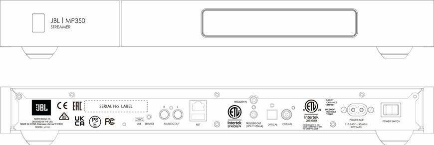 JBL MP350 Classic, Сріблястий