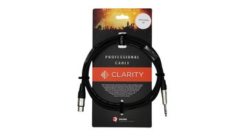 Clarity JACK-XLR(F) PRO/2m, Черный