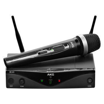 AKG WMS420 VOCAL SET Band B2 - Професійна вокальна радіосистема, Черный